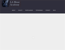 Tablet Screenshot of lamusicacademy.org